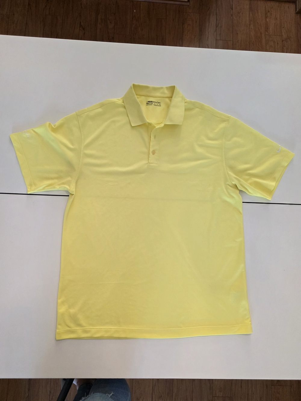 Nike Men’s Yellow Dri-FIT Polo Shirt